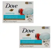 NEW! DOVE Bigger Bars! (2-BARS) 4.75 Oz. ●RESTORING● Blue Fig & Orange Blossom.