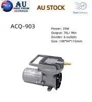 DC 12V 70L/Min Permanent Magnetic Air Compressor Pump Inflated Aerator Fishbowl