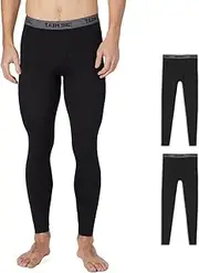 [32 Degrees] Men's 2-Pack Performance Lightweight Thermal Baselayer Legging Pant