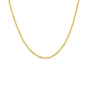 9ct Gold 45cm Hollow Singapore Chain