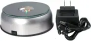 4 LED Light Colorful Laser Crystals Rotating Display Base Stand with Adapter