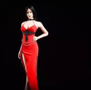 1/6 Women Red Dress High Heels Underwear Sets for 12" PHICEN Fgure Body Model