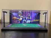 JJ McCarthy Custom 2 Card PSA display case w/ LED lights - Minnesota Vikings