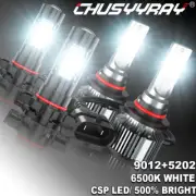 For 2014-2015 GMC Sierra 1500 LED faros luces antiniebla Bombillas Claro Blanco