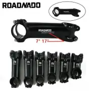 ROADNADO ±7°/17° Mountain Bike Stem MTB Bike Aluminum alloy Handlebar Clamp Stem