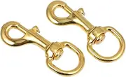 BESPORTBLE 2pcs Pet Collar Spring Hooks Swivel Joints for Traction Rope Buckle Zinc Alloy Harness Accessories for Dogs Cats