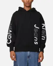 [Calvin Klein] Calvin Klein Blocking Graphic Hoodie Black - Size L L Ck Black