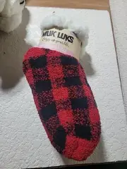 MUK LUKS SHORTCABIN LINED SLIPPER SOCKS , 2 PACK NEW ONE SIZE WOMEN 6-10
