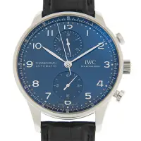 在飛比找PChome24h購物優惠-IWC 萬國錶 葡萄牙計時腕錶(IW371606)x藍x41