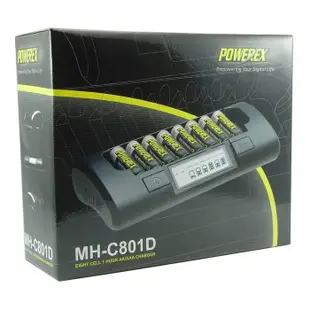【控光後衛】POWEREX MH-C801D 八通道智慧型充電器8槽充電器 2A快充 適用AA電池AAA電池 3號4號
