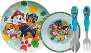 zak! Paw Patrol Kids Dining Set - Plate, Bowl, Cutllery