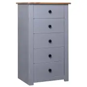 vidaXL Sideboard Grey Pine Panama Range Home Living Room Side Storage Cabinet