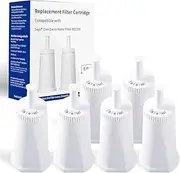 Vexlny Replacement Water Filter - 6 Pack for Breville* Oracle Touch & Barista Touch Espresso Machine Part Replacement Compatible BES878/BES880/BES980/BES990,Part #BES008WHT0NUC1