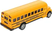 Milisten School Bus Model Pull Back Toys Realistic Design Safe No Battery for Boys and Girls' Imaginative Play