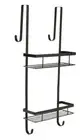 2 Tier Over Door Shower Caddy Bathroom Storage Rack Holder Organizer Shelf Bath