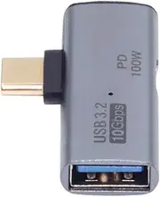 Xiwai 2-in-1 USB-C Type-C to USB 3.0 Female Power Adapter with 100W Charging Port 10Gbps OTG Converter Laptop Tablet Phone