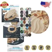 Adjustable Quick-Install Sanibel Toilet Seat with Soft Close and Four-Sided Art