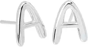[SHERCHPRY] Alphabet Letter a Earrings Letter Ear Studs Minimalist Design for Women
