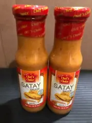 (2 PK) CHEF'S CHOICE SATAY SAUCE VEGAN-VEGAN - 5 FL OZ (150 ML) EACH, FREE SHIP