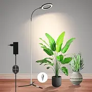 24V Plant Lamp for Seed Start, LM281B + 660nm Plant Lights for Indoor Plants, Full Spectrum LED Grow Light, High PPFD Plant Lamp with 5-Level Dimmable, 18W, 290umol/s/m²@Dist:15cm