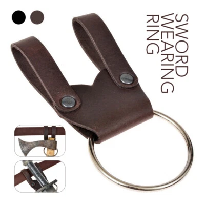 Medieval Sword Belt Waist Scabbard Sword Holder Larp Retro Ring Cosplay Prop NEW