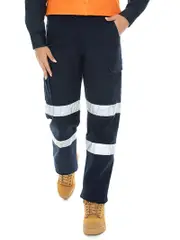 Lowes Ladies Stretch Navy Multi Pocket Work Pants