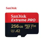 SANDISK 256G EXTREME PRO MICRO SDXC 200MB/S UHS-I A2 記憶卡 SDSQXCD