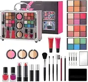 Womens Makeup Set | Waterproof Long Lasting Makeup Kit Matte Makeup Set | Beauty Care includes Mascara Lipstick Eyeshadow Palette Blush for Women