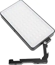 RGB Video Light with Cold Shoe Mount, 12W Full Color 2700 to 10000K 360° Rotating On Camera Light, LED Camera Light Panel for Photography Video Conference Lighting