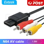 AV Audio Video TV RCA Cable Cord for Nintendo 64 NGC SFC SNES Game Console