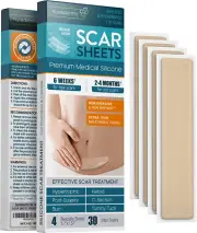 Silicone Scar Sheets, Strips, Tape - Keloid, C-Section, Surgical Scars Treatment