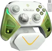 EasySMX D10 PC Controller - Elite Wireless Bluetooth Gamepad with TMR Joystick, Dual-Mode Triggers & Full Mechanical Buttons, 1000Hz Polling Rate, RGB Bakclit for PC/Switch/Switch 2/ Android/iOS