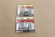 (QTY 2) 90 Deg. Angle Hasps For Installing Locks Zinc Plated ACE 5 1/2" Length