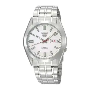 【SEIKO 精工】時尚精選_精工五號自動錶_自動上鍊_不鏽鋼錶帶_機械錶(SNKE79J1)