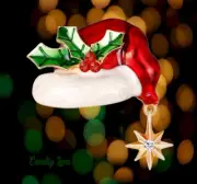 New Santa Claus Hat Crystal Christmas Tree Classic Enamel Brooch Pin