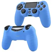 1x Blue Silicone Rubber Soft Case Gel Skin Cover for SONY PS4 Controller