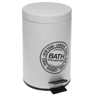 在飛比找momo購物網優惠-【VERSA】Bath腳踏式垃圾桶 白3L(回收桶 廚餘桶 