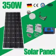 350W Solar Panel Kit 12V 350 Watt Mono Caravan Camping Battery Charger Regulator