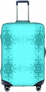 [FSCEV] Teal Blue Trolley Suitcase Protective Cover Business Travel Luggage Protector Fashion 18-32 Inches, White, S