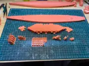 3D Printed 1/700 U.S. Navy Air Battleship Kearsarge Unpainted Model Kit
