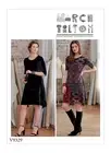 VOGUE SEWING PATTERN 9329 MISSES 4-14 MARCY TILTON EASY PULLOVER KNIT DRESSES