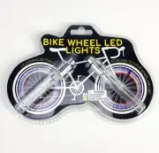 Bike Wheel LED Light Set of 2 Attaches to Wheel Cap 7 Flashing Settings Paladone