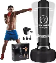 Punching Bag with Stand Adult 70”- Freestanding Heavy Punching Bag with Boxing