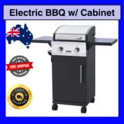 Jumbuck Pulsar Electric BBQ with Cabinet Hotplate Stainless Steel Grill Barbecue