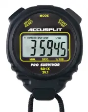 ACCUSPLIT Pro Survivor - A601X Stopwatch, Clock, Extra Large Display Black