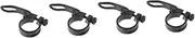 HANABASS 4pcs Alloy Bike Seat Post Clamp Lightweight Clip for Folding Bikes Durable Seatpost Fixing Spare Parts