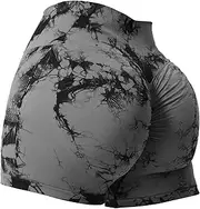 'VOYJOY Women Workout Shorts 3.6'' Scrunch Butt Lifting Gym Shorts Seamless Yoga Biker Shorts'