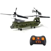 SYMA S026H 2.4G 3CH Dual Propellers Fixed Height Simulation Remote Control Model Helicopter Military Transport RC Helico