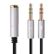 Headset Splitter Cable for PC 3.5mm Jack Headphones Adapter Convertors forPC ...