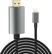 Lightning to HDMI Cable Adapter for Iphone, Ipad, Ipod 1080P Digital AV Adapter